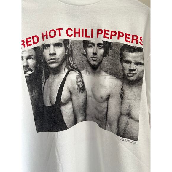 Red Hot Chili Peppers 1990 Vintage Reprint T-shirt Single Stitch - Picture 2 of 7